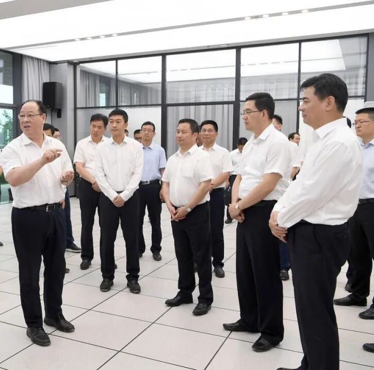 浙江省副省长彭佳学调研智园科技上虞区安全环保智慧监管平台